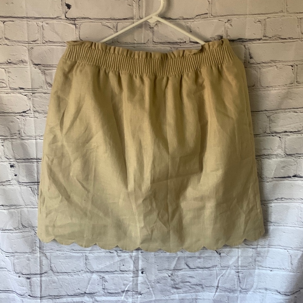 J. CREW NWT scalloped skirt size 10